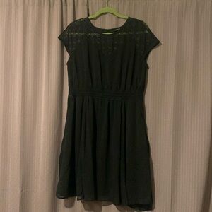 Women’s Torrid Mini Clip Dot Crochet Lace Skater Dress Size 00.